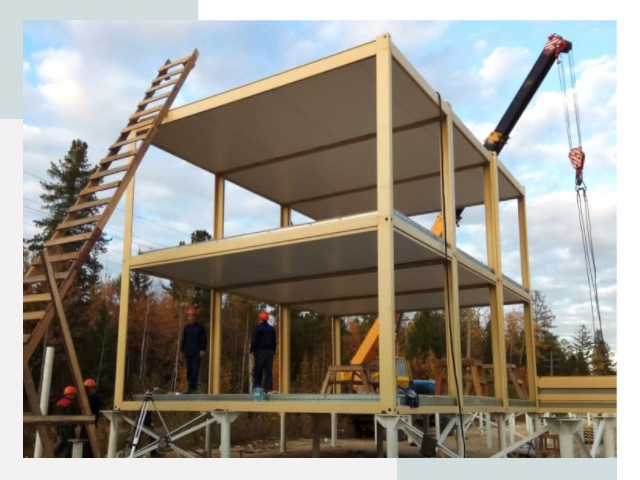 Строительство модульных здания Соликамск