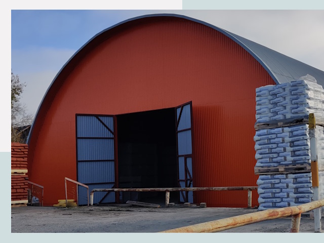 Полукруглые ангары по цене от 618 руб. в Соликамск