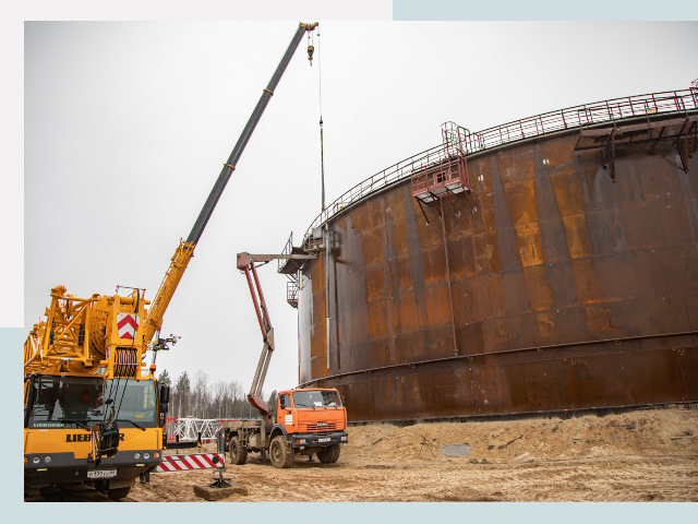 Монтаж резервуаров в Соликамске от 618 руб. за м³