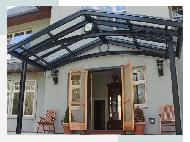 Козырьки металлические в Соликамске