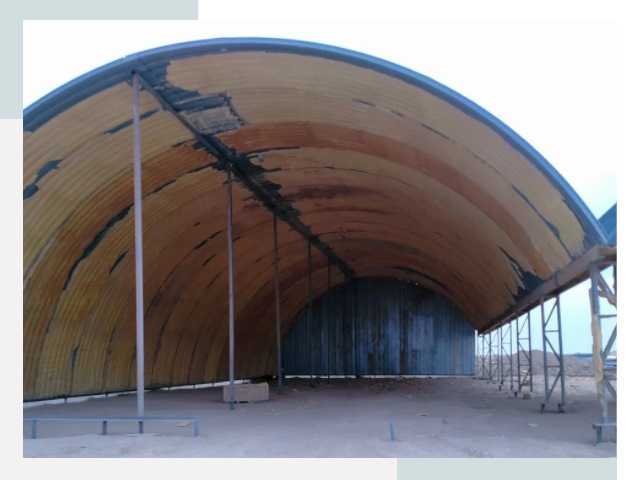 Реконструкция ангаров в Соликамске